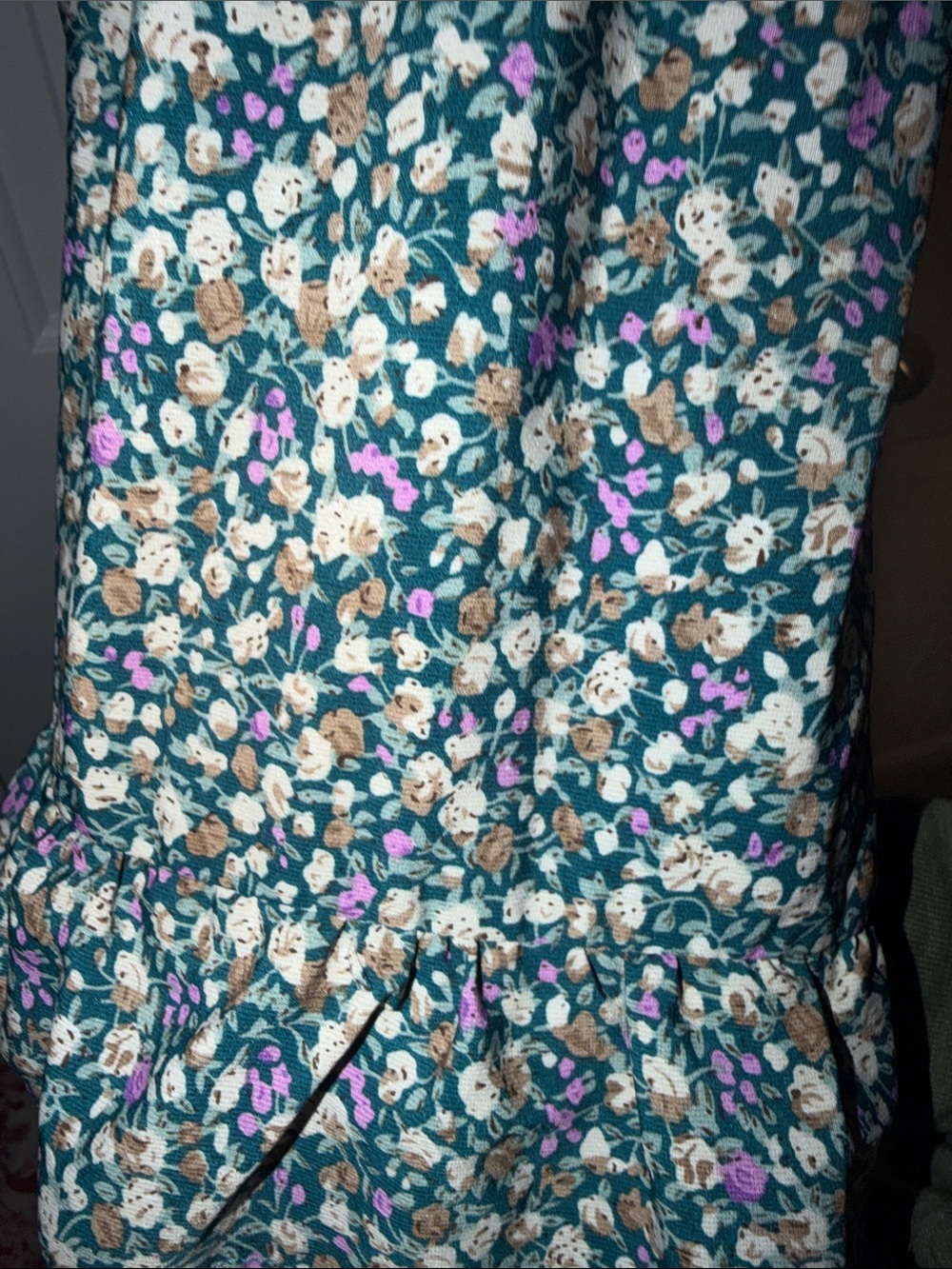 ARULA Navy Floral Ruffle Tiered Maxi Dress - Picture 3 of 3